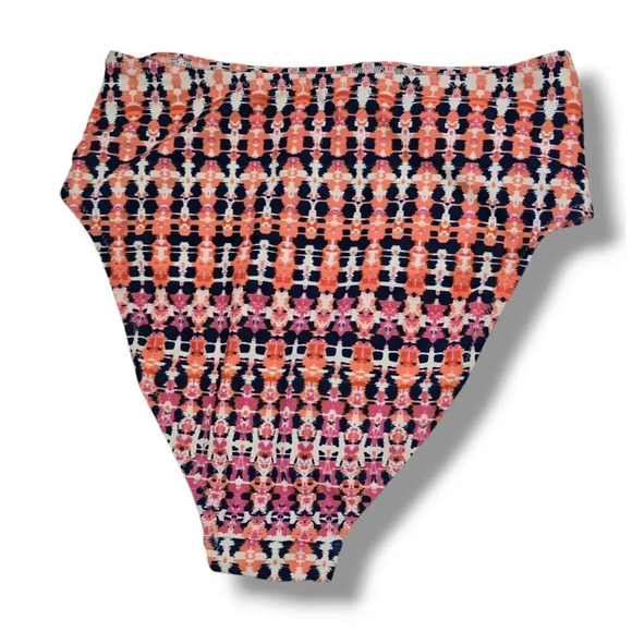Jessica Simpson women's multicolor high leg faux belted bikini bottom - small - Picture 5 of 8